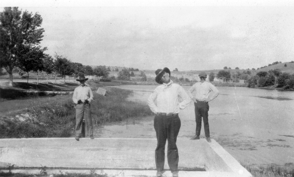 Ken Lucas, Shirley (Shag) Lucas, and Ed Penny, Jan. 28, 1927